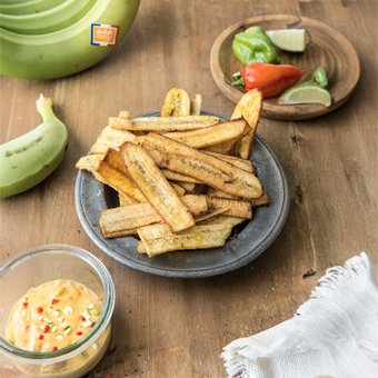 Chips de banane verte