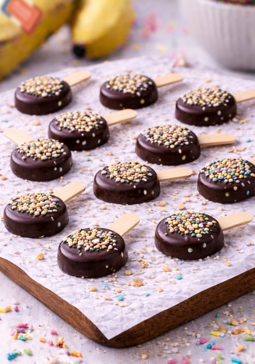 sucettes bananes choco
